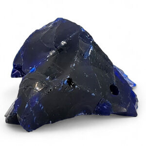 Cobalt Blue Art Glass Cullet Translucent Slag #4XL24